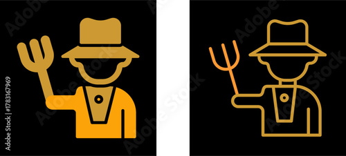 Farmer Vector Icon