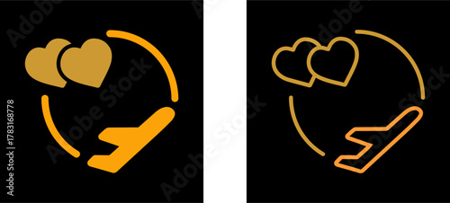 Honeymoon Vector Icon