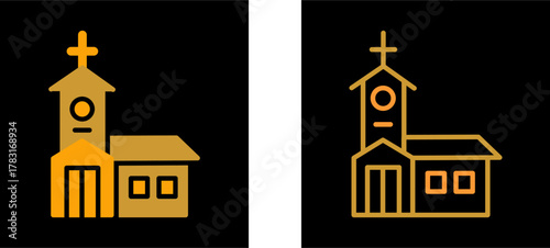 Building Church Vector Icon