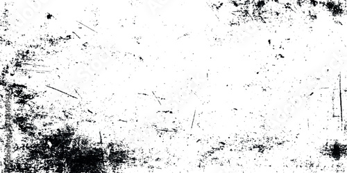 Abstract black and white grunge texture background with distressed ink splatter and scratched overlay effects album covers, and layered digital designs.
