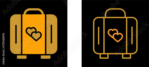 Lover Suitcase Vector Icon