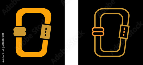 Carabiner Vector Icon