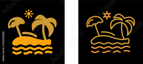 Beach Vector Icon
