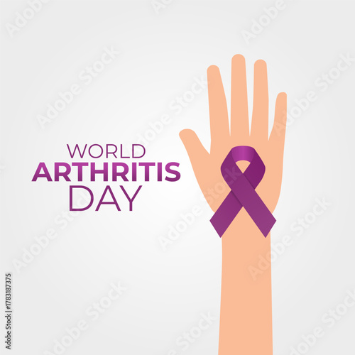 Vector graphic of World Arthritis Day for World Arthritis Day celebration.