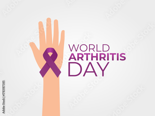 Vector graphic of World Arthritis Day for World Arthritis Day celebration.