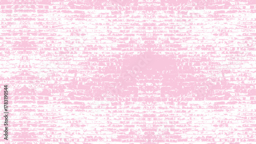 Background. Brick wall painted with white and pink paint.