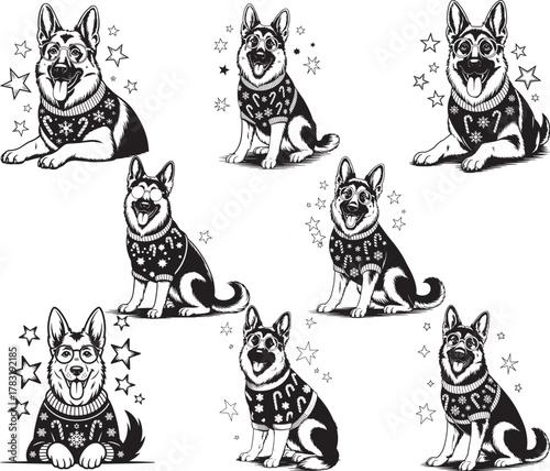 Christmas Dog Lover German Shepherd