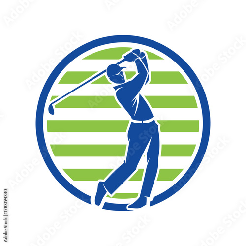 Golf logo design vector illustration