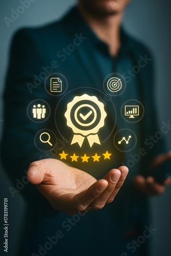 Quality Assurance and Business Certification Concept