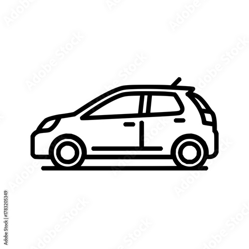 Car vehicle automobile transportation auto drive travel road trip automotive icon design vector illustration