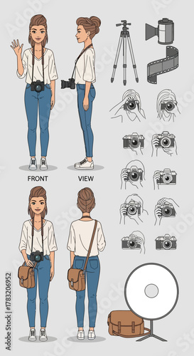 A collection of cartoon foxes wearing sunglasses and denim jackets, playing electric guitars in various rockstar poses with musical notes.