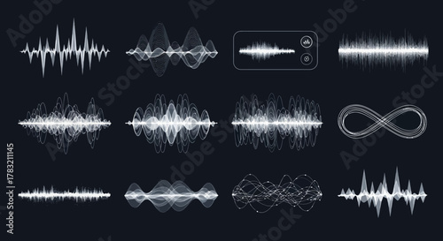 Soundwave Visualizations Abstract Data Graphs for Audio Analysis