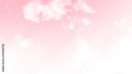 Cloudy with pink sky