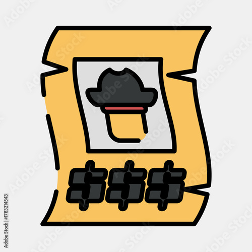 Icon wanted. Pirates theme elements. Icon in filled line style.