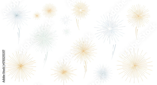 Exploding fireworks display