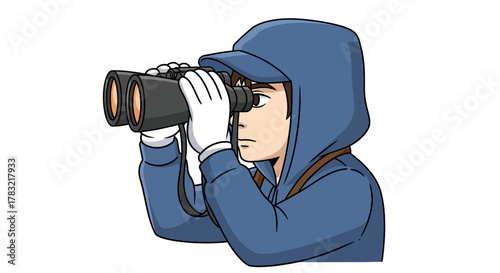 A smiling female baker holding a tray of colorful cupcakes with baking tools and ingredients floating around her.