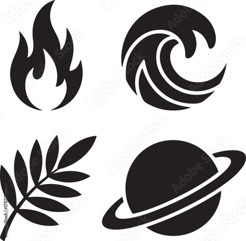 Iconographic Representation of the Four Classical Elements