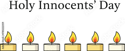Candles symbolizing reflection for Holy Innocents' Day