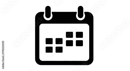 Minimalist calendar icon for effective scheduling, critical planning, managing appointments, and tracking important dates on digital platforms.