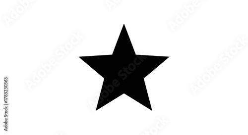 Minimalist faint star shape graphic illustration, representing excellence, quality, success, achievement, award, rating, favorite, and recognition concept art