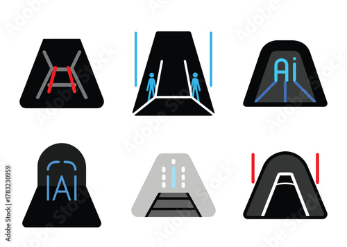 AI tunnel concept art showing the possibilities of artificial intelligence integration