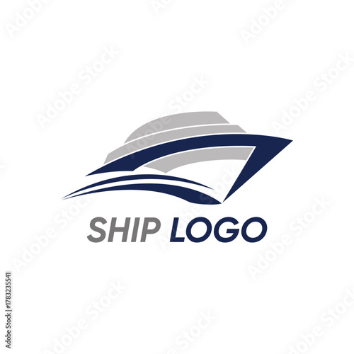 Ship logo,  sea ship logo, cruise ship