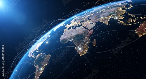 Global Connectivity - A Networked World View from Space.