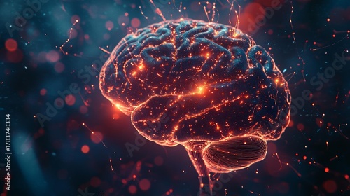 Brain Synapses Firing Brightly, Neuroscience and Creativity