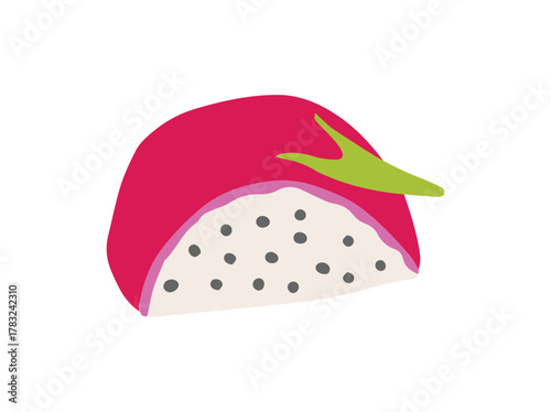 Fresh Dragon Fruit Pitaya Illustration
