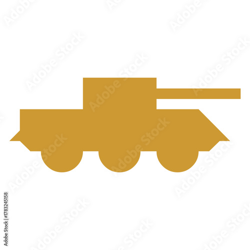 Military vehicle icon