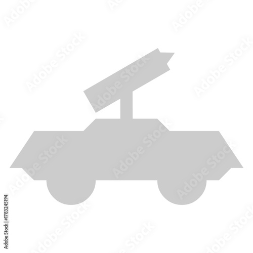 Military vehicle icon