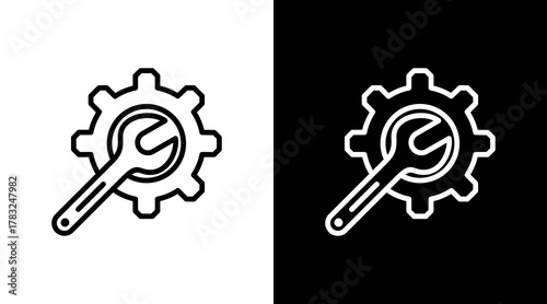 Maintenance With Icon Set Design