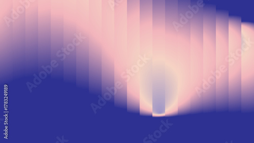 Abstract aurora borealis effect with pink and purple gradient background