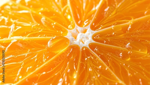 close up macro of orange slices background