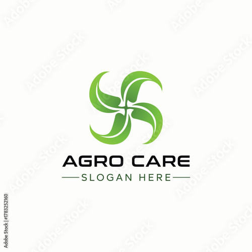 Agro care logo design template
