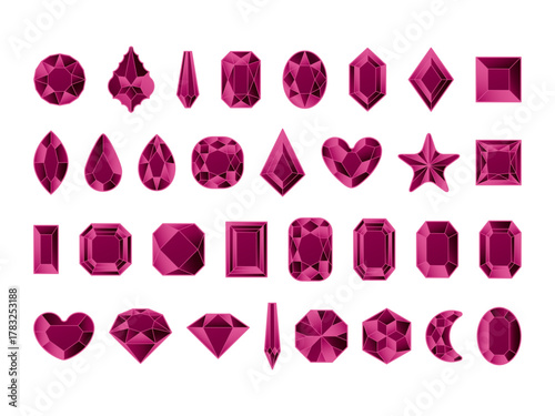 カットガラスP、12マゼンタ