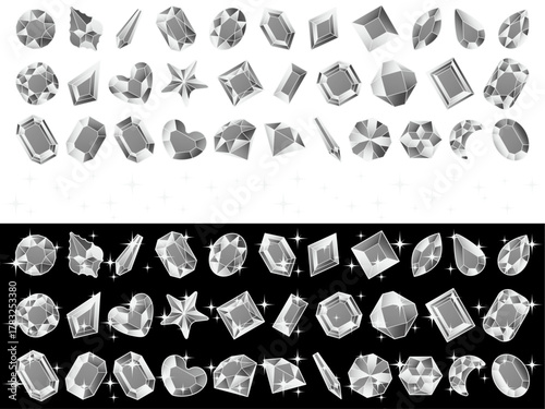 カットガラスP、光、2銀