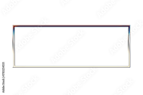 chrome rectangle frame