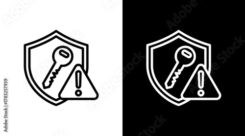 Key With Icon Set Design