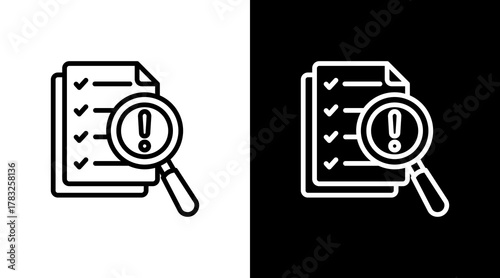 Document Search With Icon Set Design