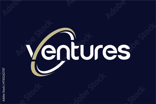 Ventures logo design with a modern and professional appearance for business.
