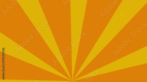 Colorful Sunburst Spinning Abstract Background. Retro Sun Rays Rotating Motion Graphic. 4K animation