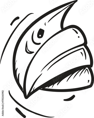 Hand drawn doodle illustration of potatoes in a rustic bucket