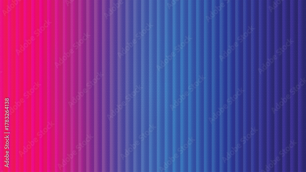 Obraz premium Vibrant Pink-to-Blue Neon Gradient with Ribbed Glass Texture and Futuristic Glow