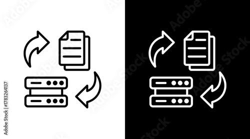 Data Transform With Icon Set Design