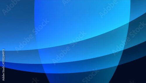 Abstract colorful blob with wavy, overlapping shapes