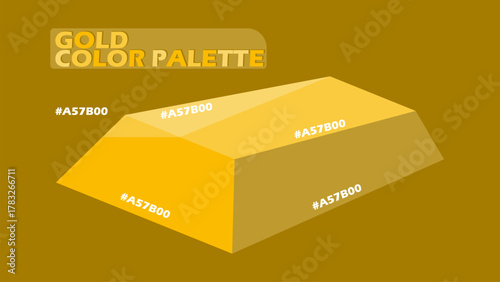 Gold color palette with rich metallic tones, ideal for luxury branding, packaging, elegant design, product mockups, and premium visual compositions.