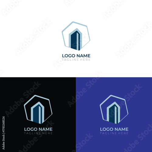 Modern Building Real Estate Logo Design