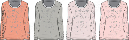 Set of Four Moccasin Shoes in Different Pastel Colors - Stylish Casual Footwear