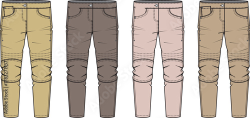 Set of Four Moccasin Shoes in Different Pastel Colors - Stylish Casual Footwear